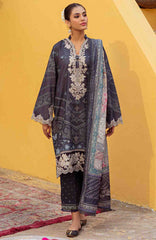 Tresor Luxe Lawn By Zarqash'23 Unstitched 3 Piece- ZRQTR23L5B- Summer Collection