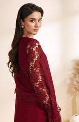 Meraki by Zarif Unstitched Chiffon Embroidered  3 Piece Suit - ZRFMRK03-ADAAB  - Festive Collection