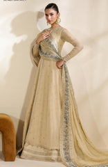 Meraki by Zarif Unstitched Chiffon Embroidered  3 Piece Suit - ZRFMRK09-DARYA  - Festive Collection