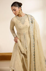 Meraki by Zarif Unstitched Chiffon Embroidered  3 Piece Suit - ZRFMRK09-DARYA  - Festive Collection