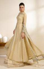 Meraki by Zarif Unstitched Chiffon Embroidered  3 Piece Suit - ZRFMRK09-DARYA  - Festive Collection