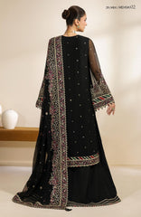Meraki by Zarif Unstitched Chiffon Embroidered  3 Piece Suit - ZRFMRK02-MEHSKI  - Festive Collection
