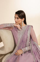 Meraki by Zarif Unstitched Chiffon Embroidered  3 Piece Suit - ZRFMRK04-NAHLA  - Festive Collection