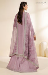 Meraki by Zarif Unstitched Chiffon Embroidered  3 Piece Suit - ZRFMRK04-NAHLA  - Festive Collection