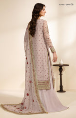 Meraki by Zarif Unstitched Chiffon Embroidered  3 Piece Suit - ZRFMRK06-SAMA  - Festive Collection