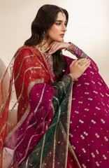 Meraki by Zarif Unstitched Chiffon Embroidered  3 Piece Suit - ZRFMRK01-SARSAR  - Festive Collection