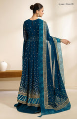 Meraki by Zarif Unstitched Chiffon Embroidered  3 Piece Suit - ZRFMRK08-ZENIA  - Festive Collection