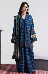 Coco Prints Vol-4 By Zara Shahjahan Unstitched Lawn Printed 3 Piece Suit - CCZSV4LP-3A- AIKA- Summer Collection