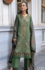 Meet Me in Istanbul By Rangrasiya Unstitched Embroidered Khaddar 3 Piece Suit - RRMIKHDW-AMBER- Winter Collection