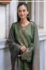 Meet Me in Istanbul By Rangrasiya Unstitched Embroidered Khaddar 3 Piece Suit - RRMIKHDW-AMBER- Winter Collection