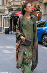 Meet Me in Istanbul By Rangrasiya Unstitched Embroidered Khaddar 3 Piece Suit - RRMIKHDW-AMBER- Winter Collection