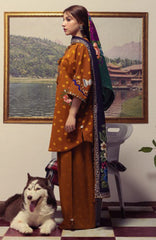 Coco Prints Vol-4 By Zara Shahjahan Unstitched Lawn Printed 3 Piece Suit - CCZSV4LP-5B- AMELIA- Summer Collection