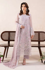 Anaya Noor by Zebtan Unstitched Chiffon Embroidered 3 Piece Suit  ZBNARA-01- Festive Collection