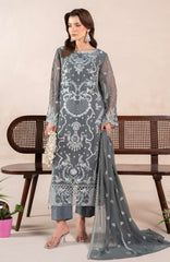 Anaya Noor by Zebtan Unstitched Chiffon Embroidered 3 Piece Suit  ZBNARA-03- Festive Collection
