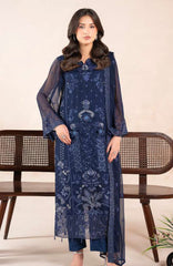 Anaya Noor by Zebtan Unstitched Chiffon Embroidered 3 Piece Suit  ZBNARA-04- Festive Collection