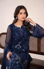 Anaya Noor by Zebtan Unstitched Chiffon Embroidered 3 Piece Suit  ZBNARA-04- Festive Collection