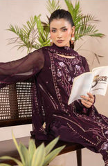 Anaya Noor by Zebtan Unstitched Chiffon Embroidered 3 Piece Suit  ZBNARA-07- Festive Collection