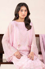 Anaya Noor by Zebtan Unstitched Chiffon Embroidered 3 Piece Suit  ZBNARA-08- Festive Collection