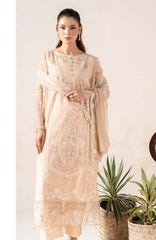 Anaya Noor by Zebtan Unstitched Chiffon Embroidered 3 Piece Suit  ZBNARA-09- Festive Collection