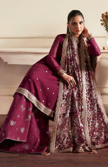 Siraya by Zarif Unstitched Embroidered Chiffon 3 Piece Suit - ZRFSRYF-08-ARASH- Wedding Collection
