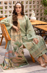 Carnation Luxury Festive Edit By Rangrasiya Unstitched Lawn Embroidered 3 Piece -RRCRE25L02- Areha - Summer Collection