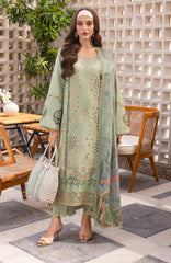 Carnation Luxury Festive Edit By Rangrasiya Unstitched Lawn Embroidered 3 Piece -RRCRE25L02- Areha - Summer Collection