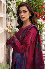 Carnation Luxury Festive Edit By Rangrasiya Unstitched Lawn Embroidered 3 Piece -RRCRE25L07- Aria - Summer Collection