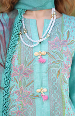 Lifestyle By Rang Rasiya Unstitched Lawn Printed 3 Piece Suit  - RRLSPL -Aster- Summer Collection