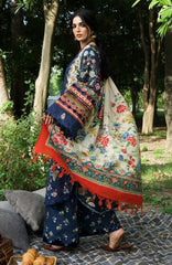 Wilderness by Elaf Unstitched Embroidered Pashmina Shawl  3 Piece Suit ELFWLDW- 6B- ASTRA- Winter Collection