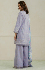 Amore By Ayzel Unstitched Lawn Embroidered 3 Piece - AZAMR25L05 - Auburn- Summer Collection