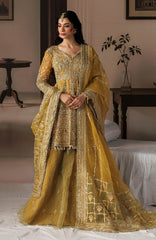 Shehnai by Afrozeh Unstitched Hand work Organza 3 Piece Suit- AFRSHNF -08-AYLIN - Wedding Collection