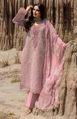 Premium Eid Edit By Rangrasiya Unstitched ALwn Embroidered 3 Piece - RRPREDT25L- Aysel -02- Summer Collection