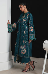 Karandi AW Edit 1 by Jugnu Lahore Unstitched Embroidered Karandi 3 Piece Suit - JUGKRDW-Baagh - Winter Collection