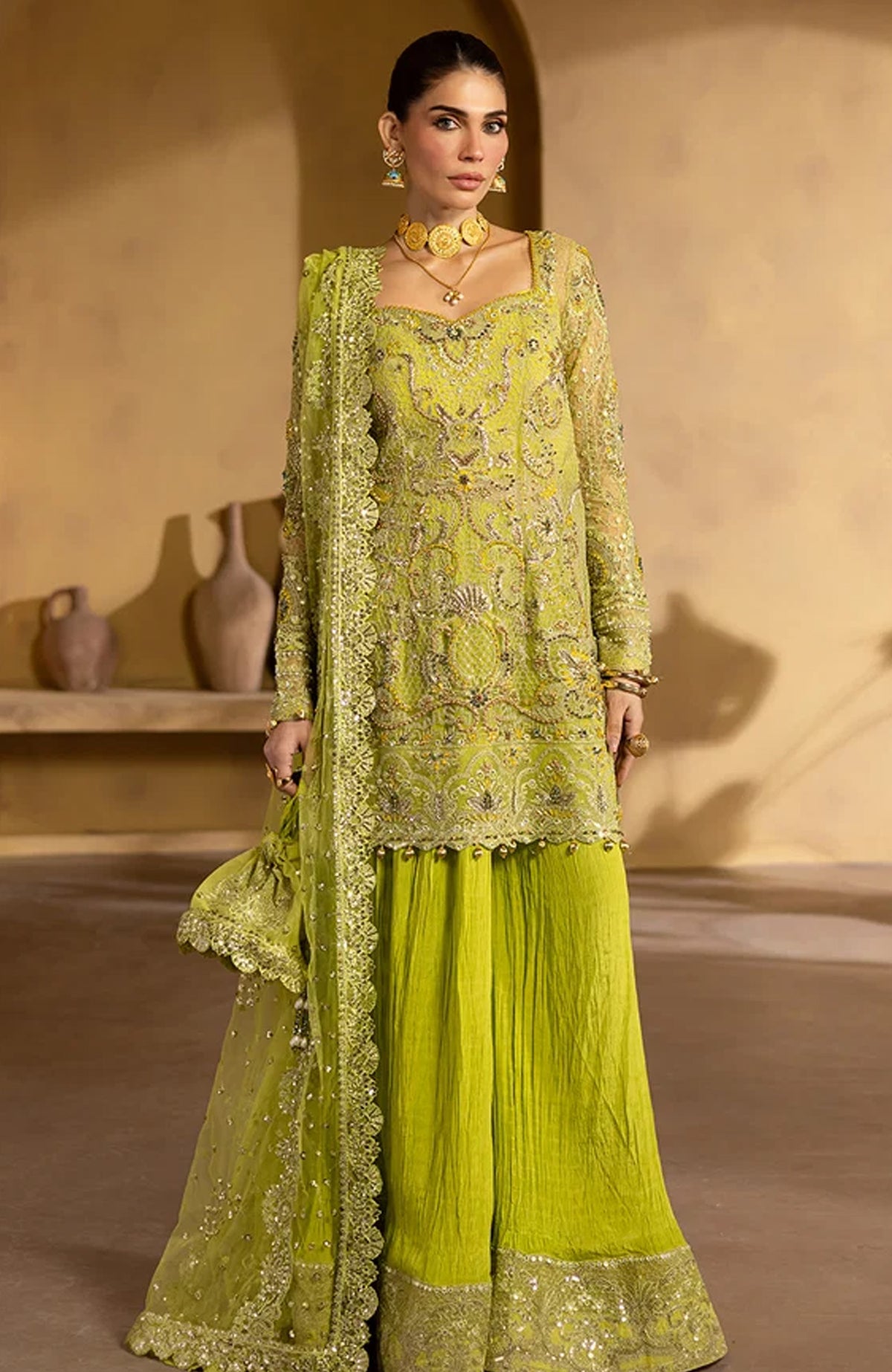 Regalia Formals By EmaanAdeel Unstitched Embroidered 3 Piece Suit - EARG25IN- BERYL- Formal Collection (Copy)