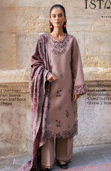Meet Me in Istanbul By Rangrasiya Unstitched Embroidered Khaddar 3 Piece Suit - RRMIKHDW-BLOOM- Winter Collection