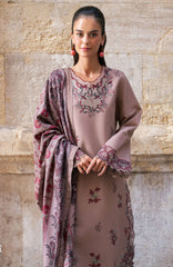 Meet Me in Istanbul By Rangrasiya Unstitched Embroidered Khaddar 3 Piece Suit - RRMIKHDW-BLOOM- Winter Collection
