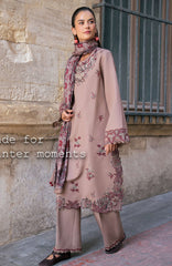 Meet Me in Istanbul By Rangrasiya Unstitched Embroidered Khaddar 3 Piece Suit - RRMIKHDW-BLOOM- Winter Collection