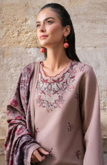 Meet Me in Istanbul By Rangrasiya Unstitched Embroidered Khaddar 3 Piece Suit - RRMIKHDW-BLOOM- Winter Collection