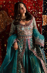 Jhil Mill By Maria Osama Khan Unstitched Hand Embroidered 3 Piece - MOKJM25F-Chamkeli- Wedding Collection