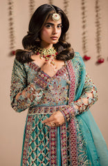 Jhil Mill By Maria Osama Khan Unstitched Hand Embroidered 3 Piece - MOKJM25F-Chamkeli- Wedding Collection