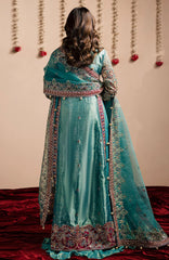 Jhil Mill By Maria Osama Khan Unstitched Hand Embroidered 3 Piece - MOKJM25F-Chamkeli- Wedding Collection
