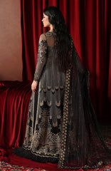 La Fuschia By Afrozeh Unstitched Embroidred Organza 3 Piece Suit  - AFRLAF - Chariot - Formal Collection