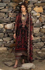 Vasal Vol II  by Charizma Unstitched Embroidered Chiffon 4 Piece Suit- CHZVSL-16 - Festive Collection