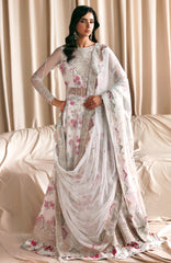 Siraya by Zarif Unstitched Embroidered Chiffon 3 Piece Suit - ZRFSRYF-03-CHASHNI- Wedding Collection