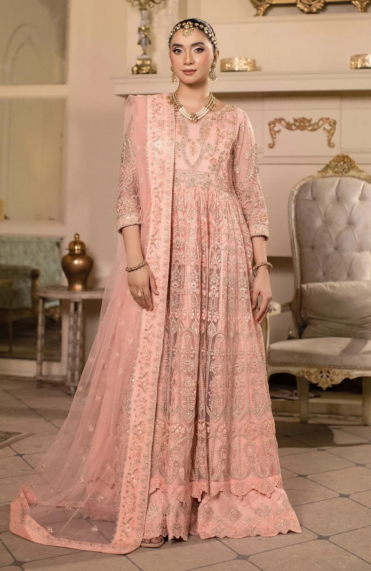 Raj Kumari By Sidra Aleem Unstitched Embroidered Suit 3 Piece -SDARK25F3- Festive Collection