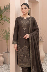 Meena  By Tawakkal Unstitched Embroidered Dhanak 3 Piece Suit - TWLMNA-01- Winter Collection