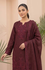 Meena  By Tawakkal Unstitched Embroidered Dhanak 3 Piece Suit - TWLMNA-03- Winter Collection