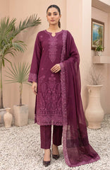 Meena  By Tawakkal Unstitched Embroidered Dhanak 3 Piece Suit - TWLMNA-05- Winter Collection