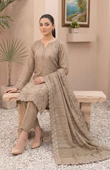Meena  By Tawakkal Unstitched Embroidered Dhanak 3 Piece Suit - TWLMNA-06- Winter Collection