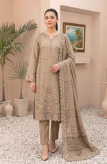 Meena  By Tawakkal Unstitched Embroidered Dhanak 3 Piece Suit - TWLMNA-06- Winter Collection